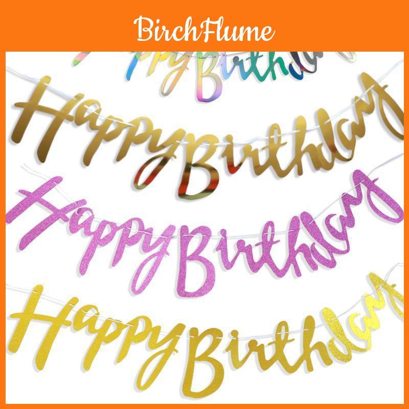 Vibrant Happy Birthday Banner For Festive Party Decoration And Cheerful Celebration