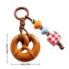 Handmade Phone CCD Hanging Rope Ins Bag Pendant Keyring Cute Simulated Bread Bagel Keychain