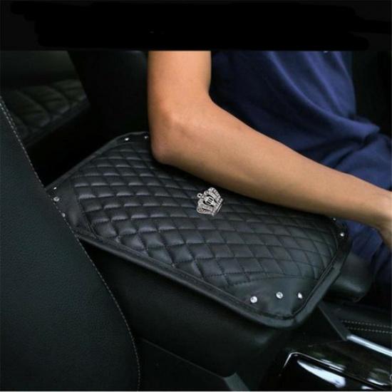 Car Accessories Leather Armrest Cushion Cover Center Console Box Pad Protector