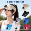 Elastic Solar Fan Hat Breathable Summer Fan Visor Cap Sunscreen Empty Top Hat  Camping