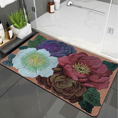 Quick-drying Soft Mat Bathroom Non-slip Foot Mat Floor Mat Bathroom Absorbent Door Door Mat Kitchen Special Floor Mat Can Be Cut