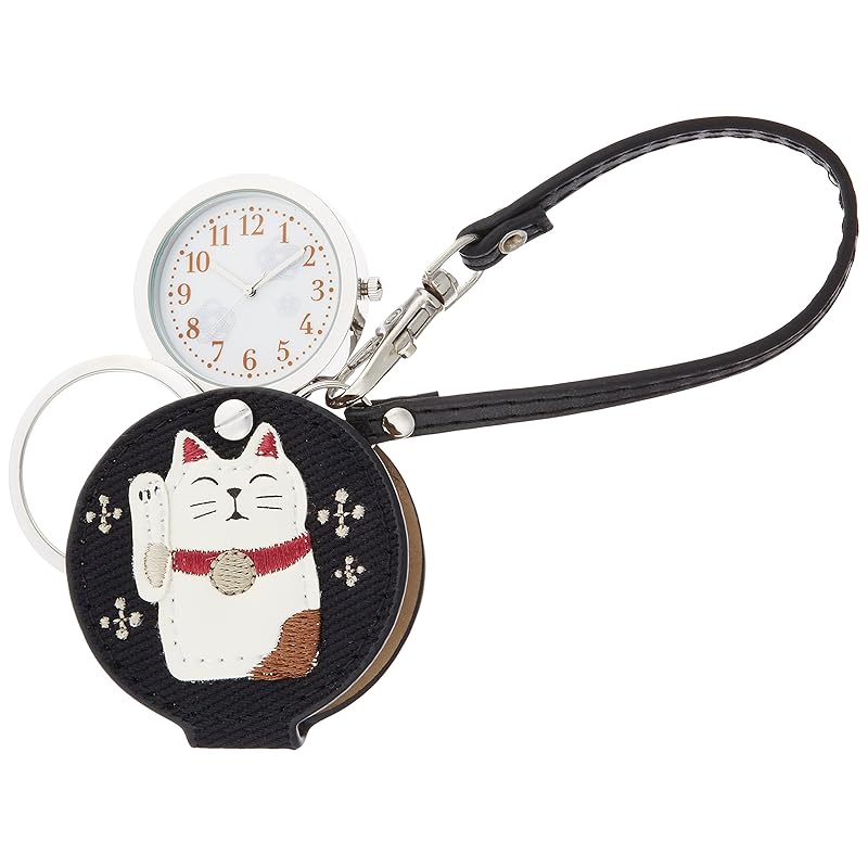 

[Полевые работы] карманные часы Manekineko Loupe с LW047-4 женские черные