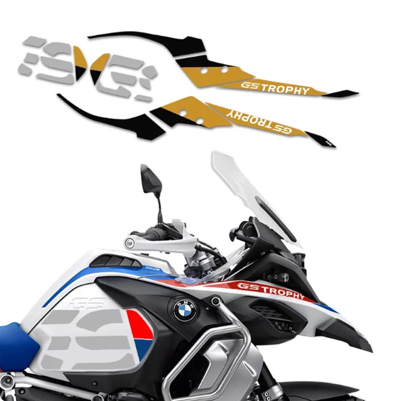 GS Trophy Waterproof Vinyl Stickers Full Set, Fairing Side Panel Decals Graphics Kit for BMW R1200GS R1250GS R1300GS ADV Adventure Motorcycle