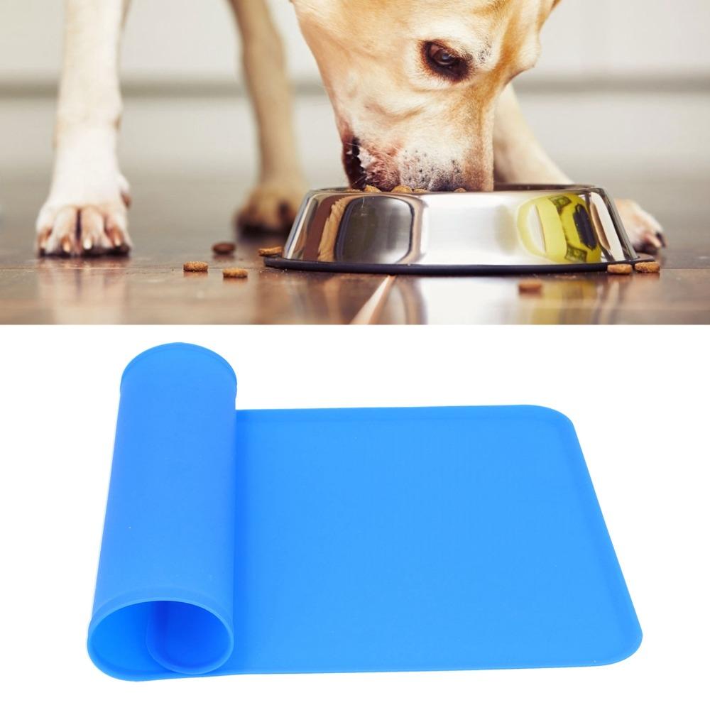 Easy Clean Food-grade Pet Mat Waterproof Non-slip Pet Feeding Mat Anti-spill Oversized Silicone Mat Home