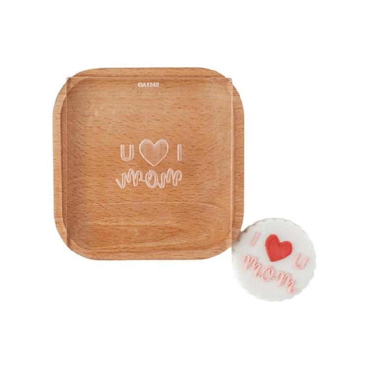 Biscuit Moulds Easy to Use Biscuit Stamps Mothers' Day Theme Plastic Material
