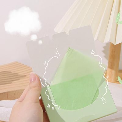 100 Stuks Gezichtsolie Absorberend Papier Draagbare Gezichtswipes Gezichtsreiniger Oliecontrole Olie-Absorberende Velletjes Blotting Papier Make-up Tools