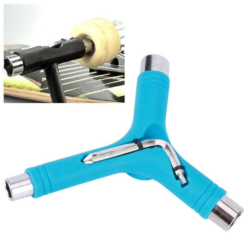 2 Stück Stahl Skate Wrench Fünf Funktionen Longboard Wrench Langlebiger Skateboard Wrench Für Longboard