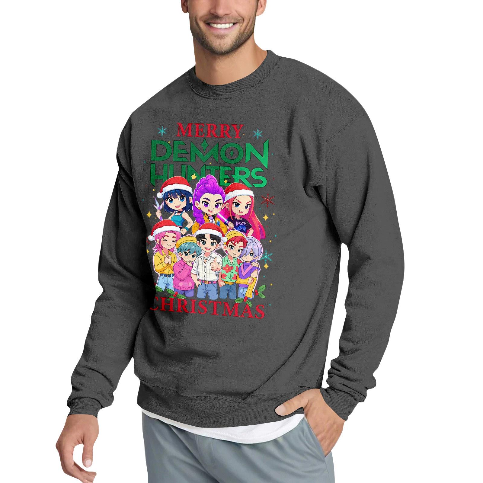 

Men s Casual Sweatshirt With Fun Film-Themed Print M