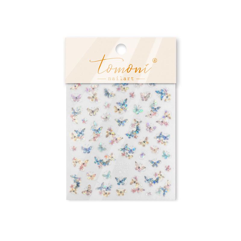 Tomoni Jelly Moshi Butterfly Bubble Nail Stickers for Phones