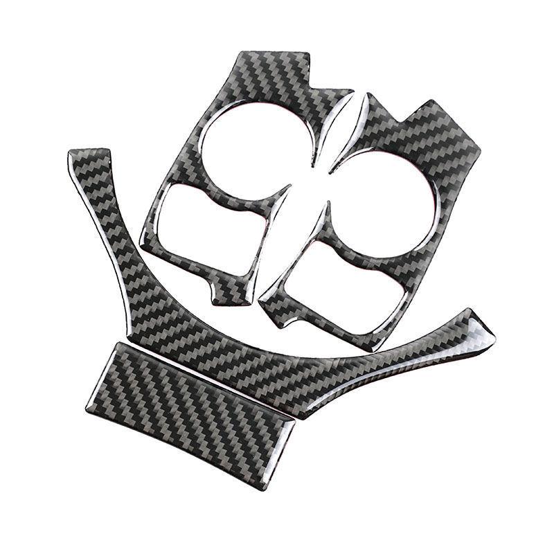 For Lexus IS250 NX200 200t 300h 2013 2014 2015 2016 2017 2018   Car Carbon Fiber Inner Steering Wheel Button Trim Cover