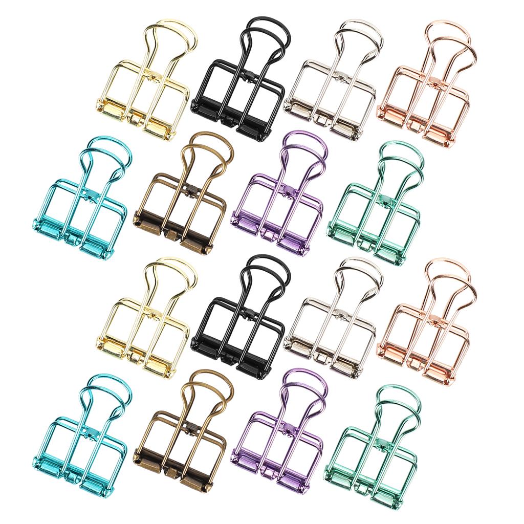 Hollow Dovetail Clip MultiColor Long Tail Binder Clips Paperclip Office Decorative Tool(S )