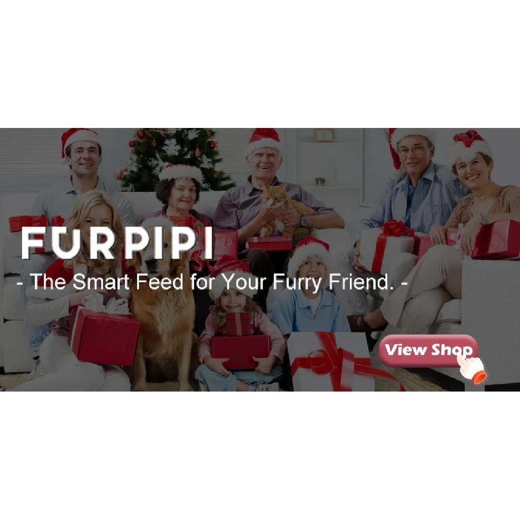 Furpipi Automatic Cat Feeder Dual Bowls Stainless For Multied Pets Family Dog Cats Accessories