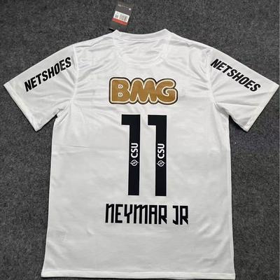1213 Season Brazil Santos Jersey Santos Commemorative Edition No. 11 Neymar Short-sleeved Football Jersey Retro Top