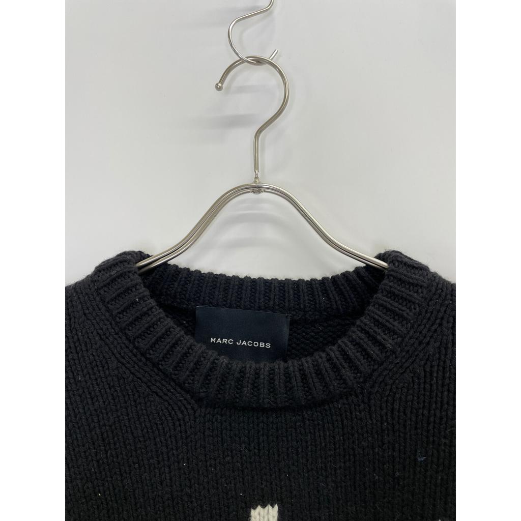 MARC JACOBS Black MJ Logo Crew Neck Sweatshirt tops M blackUsed