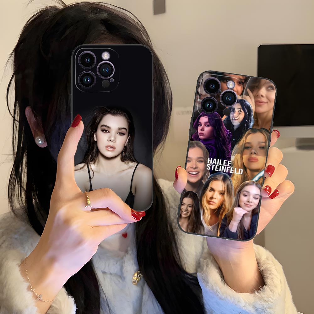 Hailee Steinfeld Matte TPU Mobile Phone Case for iPhone 17 16 15 14 13 12 11 X XR XS 8 7 Air Pro Max Plus Mini Colorful Cover