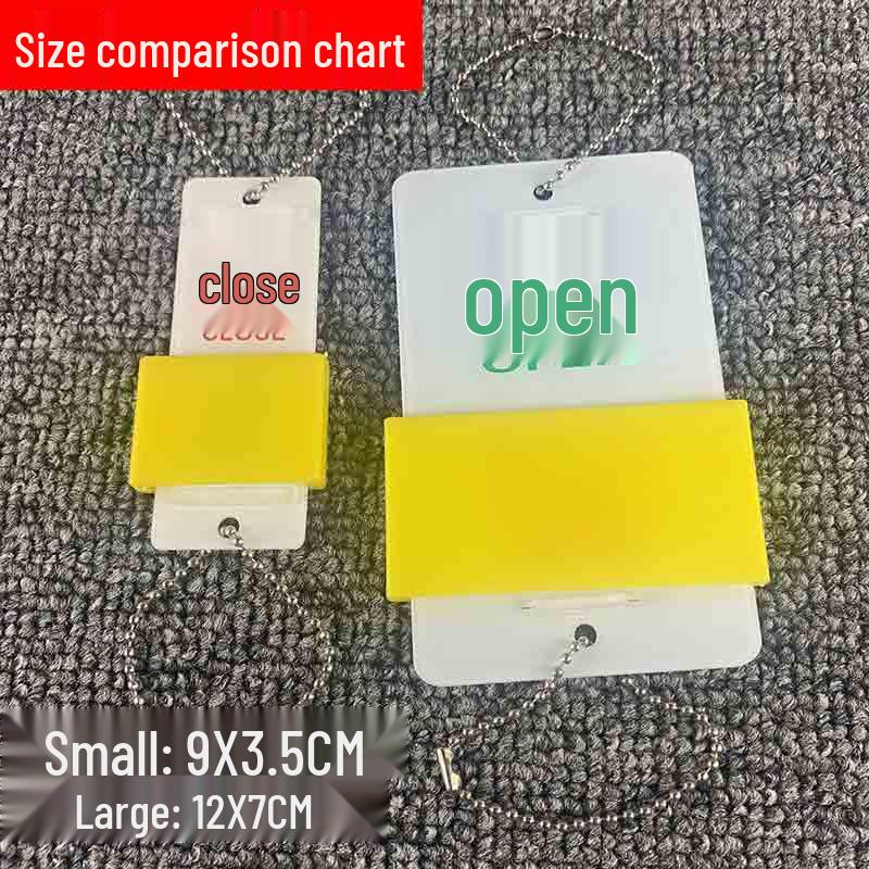 Acrylic Movable Indicator Switch Hanging Tags