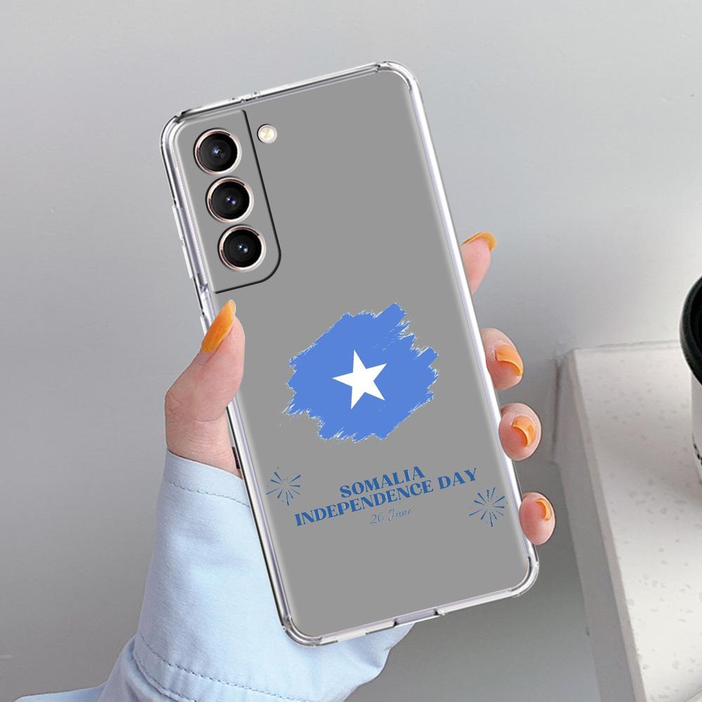 Phone Case For Samsung Galaxy S26 S25 S24 S23 S22 Ultra S20 S21 FE 5G Plus Soft Clear Cover Somali Somalia National Flag