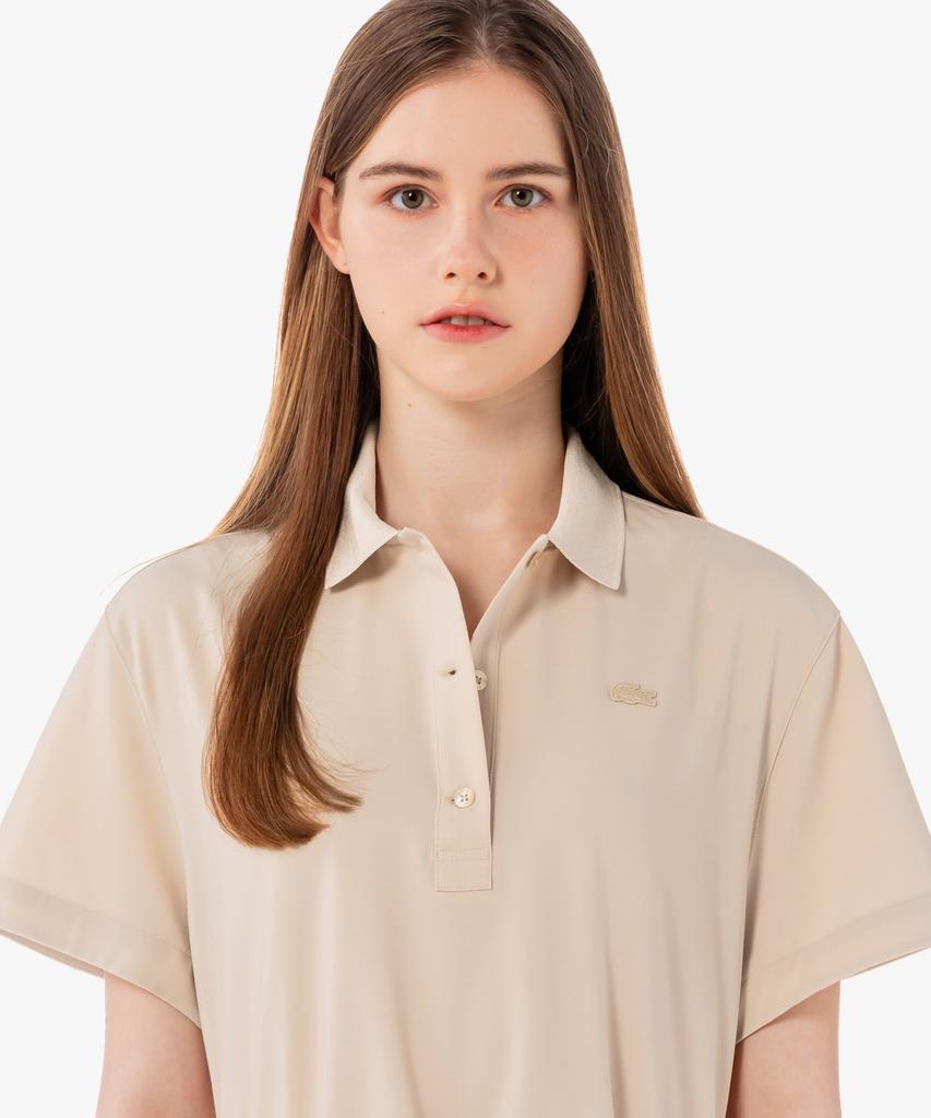 Lacoste Women'S Wool Blend Short Sleeve Polo Dress Ef6837-56G X6F