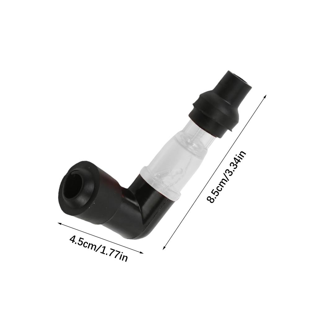 Motorcycle Flash Spark Plug Cap 90 Degree Spark Plug Resistor Cap for Motocross Motorcycle Flash Spark Plug Boot Cap Cover