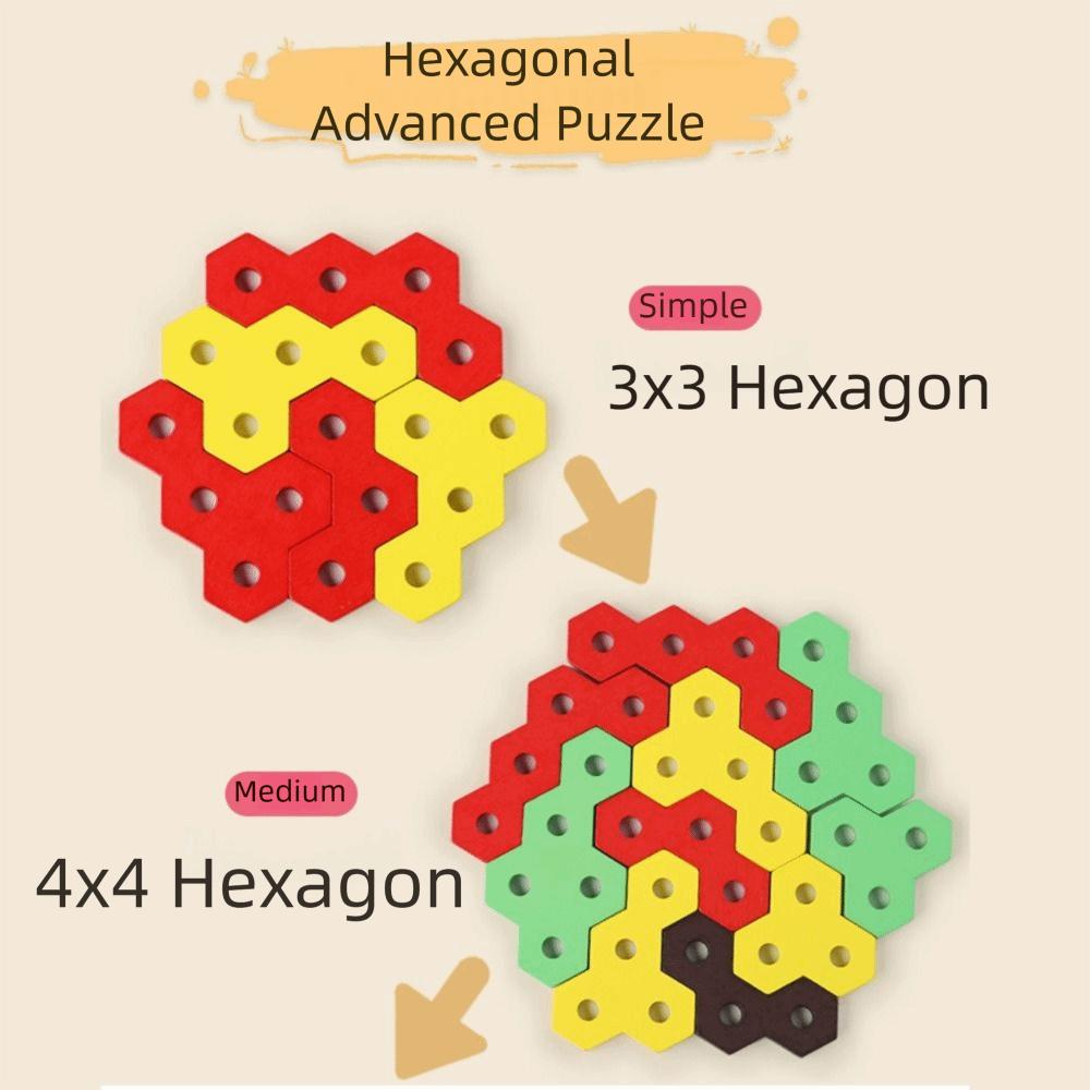 Creative Hamburger Puzzle Building Toys Wood Blocks Hamburger 3D Blocks  Children Early Learning