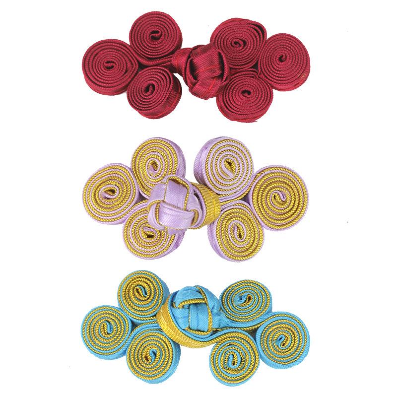 10 Pairs Chinese Handmade Cheongsam Buttons, Knot Fastener, DIY Clothing