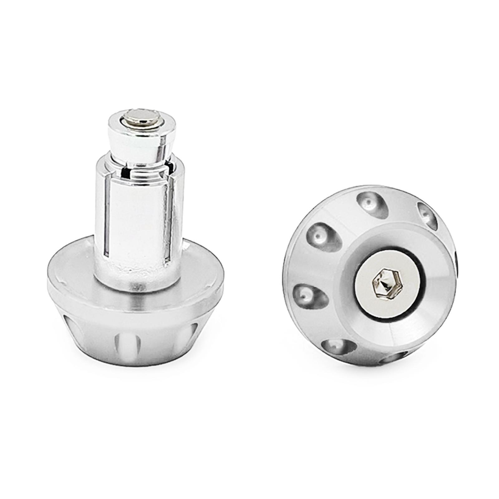 Заглушки для руля Заглушки для руля Велосипедные заглушки Идеально подходят для большинства мотоциклов Велосипеды Шоссейные велосипеды Горные велосипеды серебряный