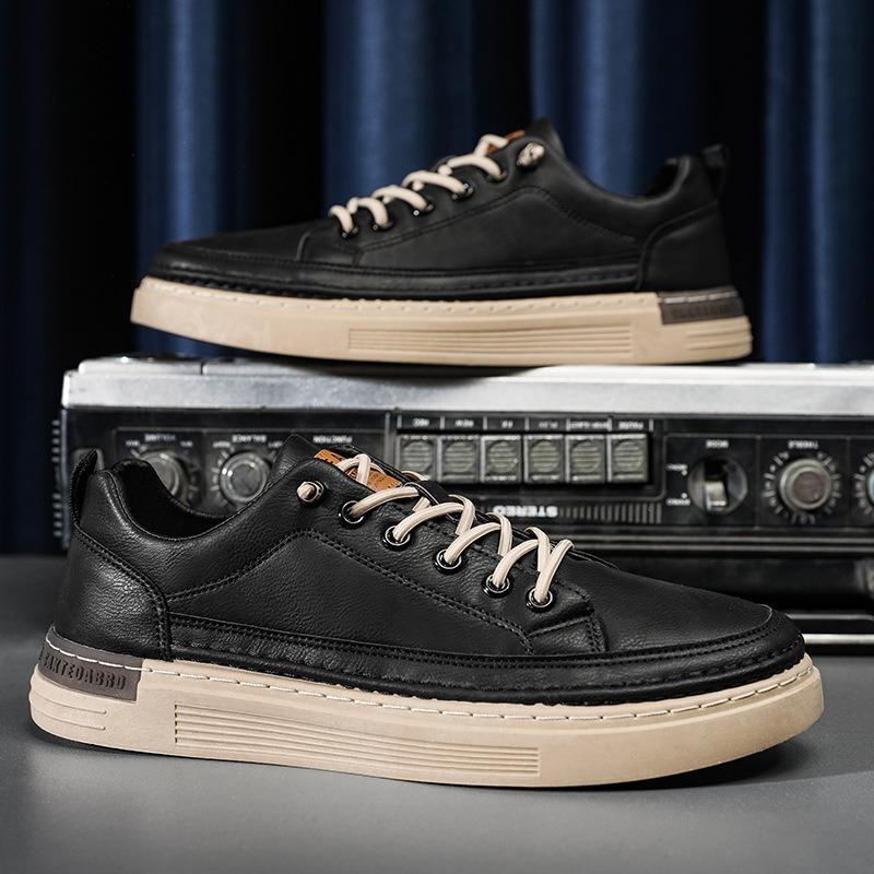 Fashion Trend Men's Flat Shoes Platform Casual Shoes Luxury Breathable Comfortable Sneakers Men Loafers Tenis Vulcanized Shoes Masculino