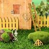 Wood Ornament Doll House Micro Landscape Dollhouse Garden Wooden Craft Miniature Fairy Elf Door