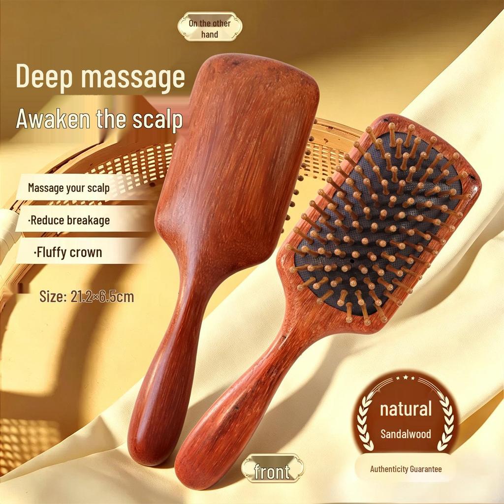 Wooden Air Cushion Scalp Massage & Styling Comb