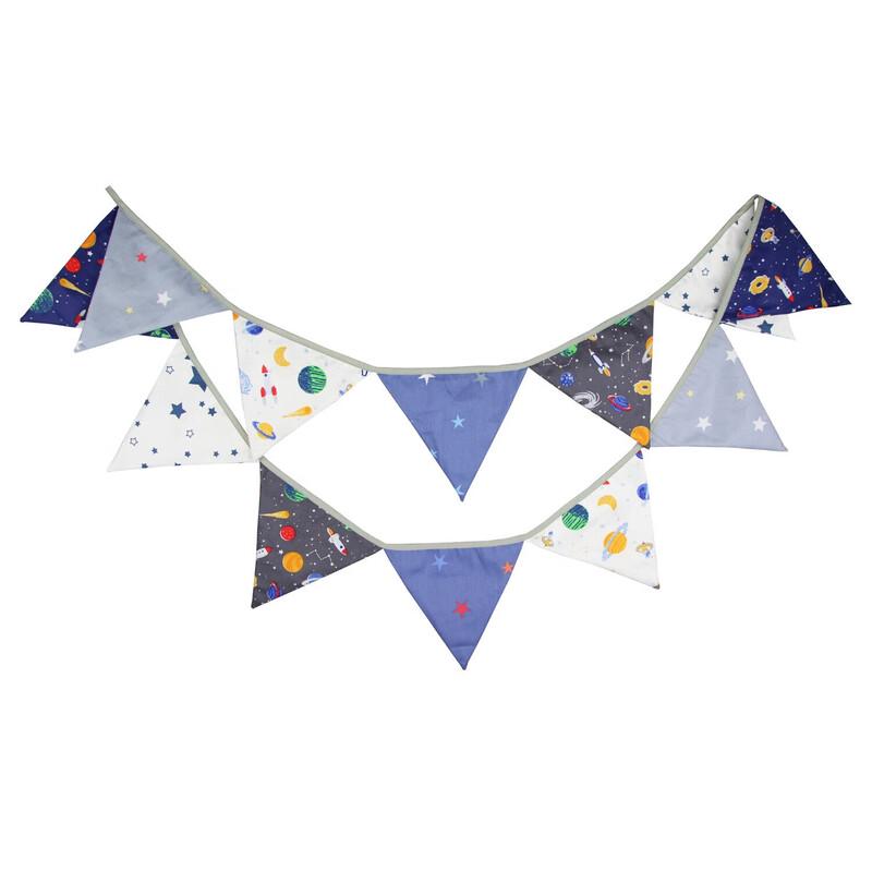 OEING Space Cosmic Triangle Bunting Flag