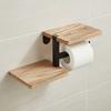Space Saving Wall Mounted Toilet Paper Holder High Load-bearing Countertop Organizer  Kitchen