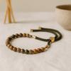 Picasso Jasper Adjustable String Bracelet, 18K Gold Plated