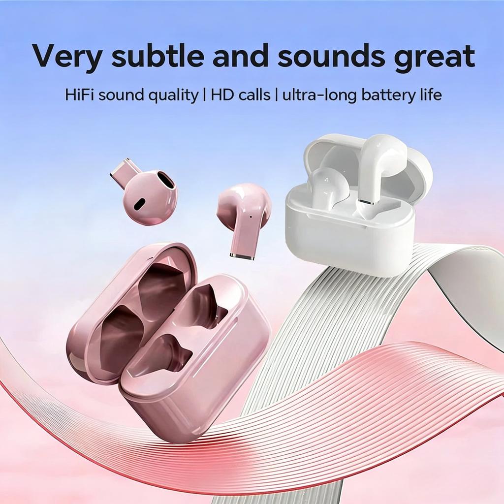 Mini Earphones Wireless Bluetooth Earbuds Long-Last TWS Noise Cancellation Headphones Extended Battery Life With Mic for Music