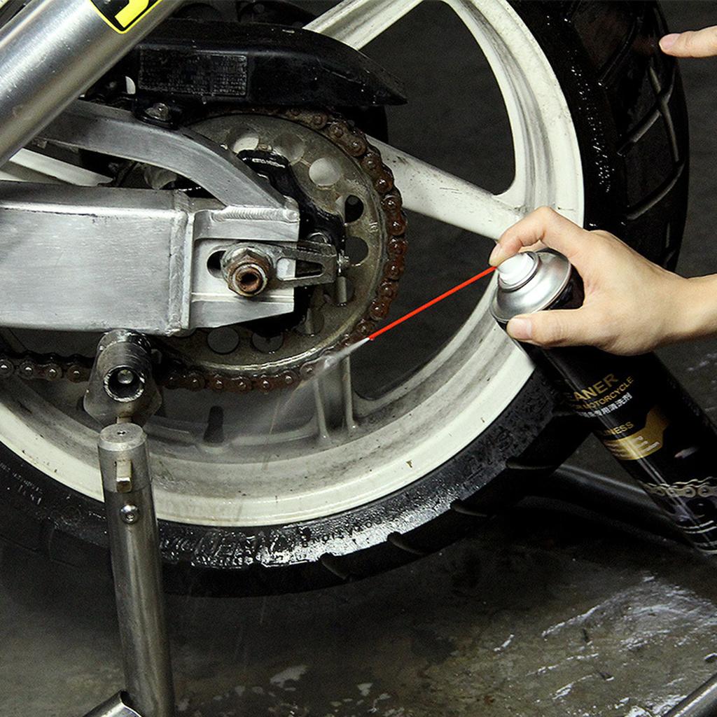 Convenient Chain Cleaner for Motorbikes Easy To Use Solution Motorcycle Shine Spray Suitable for Cleaning & Maintenance