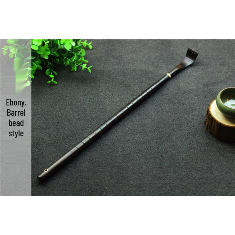 Ebenholz-Rückenkratzer mit Edelstahl - Juckreizlinderung für den ganzen Körper