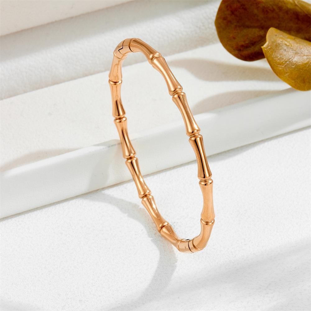 2026 Fashion Bamboo Light Luxury High-end Bracelet Women, Versatile Simple Round Beads Personalized Ins Wind Bracelet