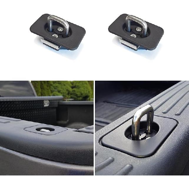4 Pack Retractable Truck Bed Tie Down Anchors Compatible With 2015-23 Ford F-150/2017- Ford F250 F350 Super Duty&Ford Raptor