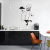 Funny Chef Wall Stickers For Kitchen Tile Glass Walls Waterproof Vinyl Wall Sticker Home Decor Wall Decals House Decorationgg-49