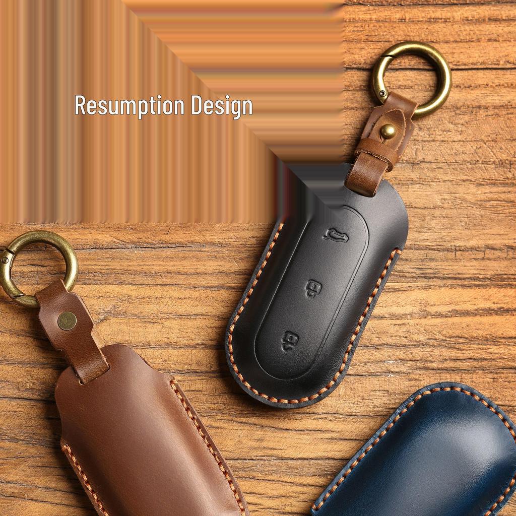 Ideal Genuine Leather Car Key Shell L9 L8 Protective Cover for Men and Women