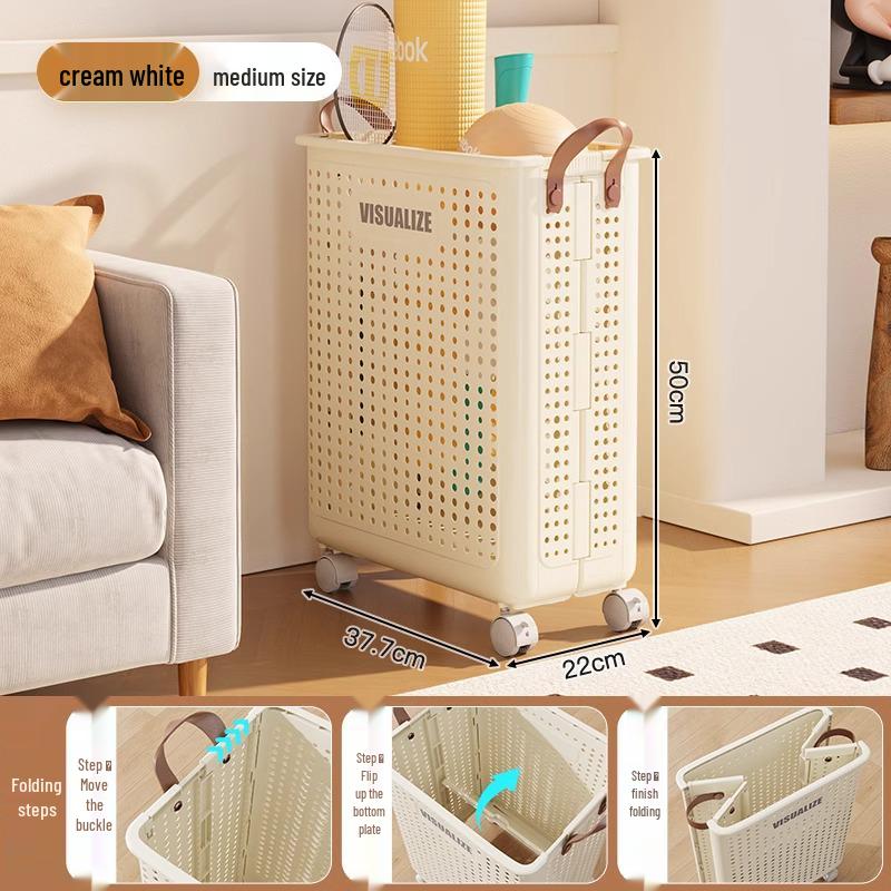 Wheeled Yoga Mat and Sports Gear Organizer Basket