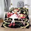 Card Captor Sakura Cartoon Printed Blankets Flannel Soft Cozy Blankets Sofa Bed Blanket Travel Blanket Bedding Birthday Gift
