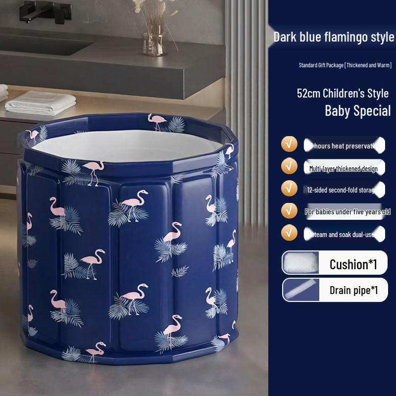 Adult and Child Folding Full Body Bathtub for Home Use with Sauna Function.
