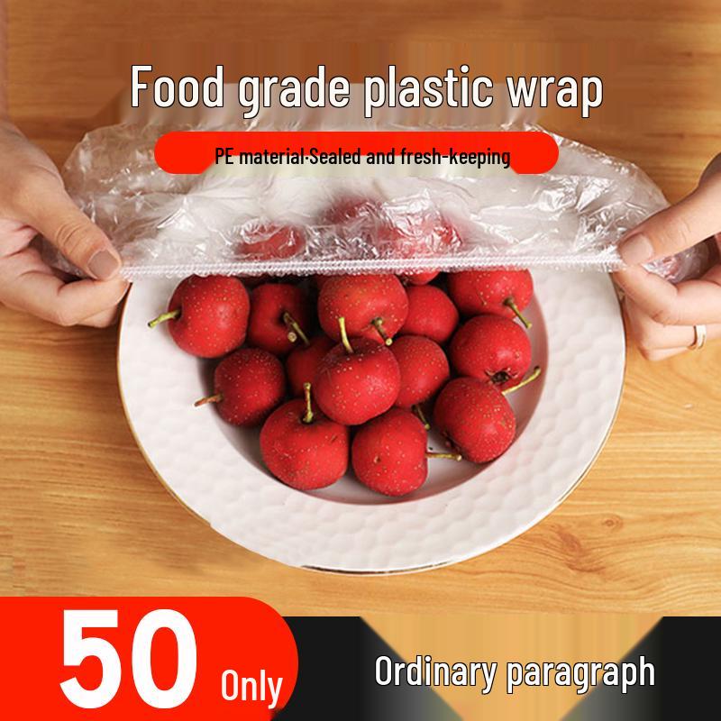 Elastic Cling Film Food Covers: Disposable, Food-Grade, Shower Cap Style for Fresh-Keeping