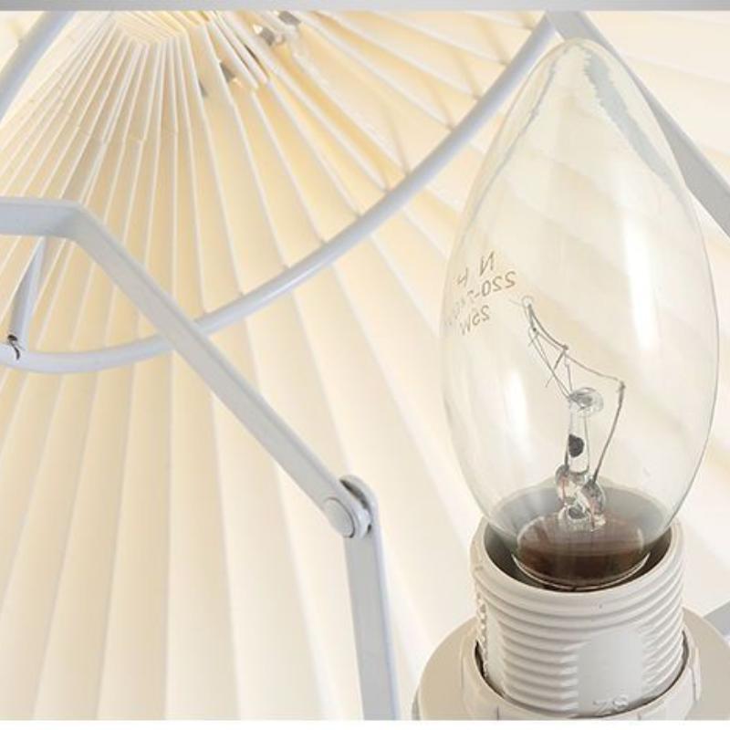 Danish Designer Vintage Retro Pleats Table Lamp Nordic Led Lights Bedside Desk Beside The Sofa Atmosphere Desk Lamp Room Decor