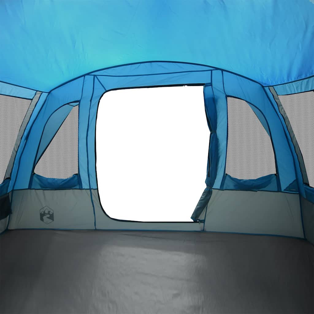 Tunnel Family Tent for 8 Persons Blue Waterproof