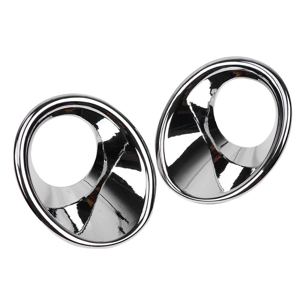 2Pcs Car Front Headlight Fog Lamp Cover Trim Frame Moulding for Suzuki Vitara 16 18