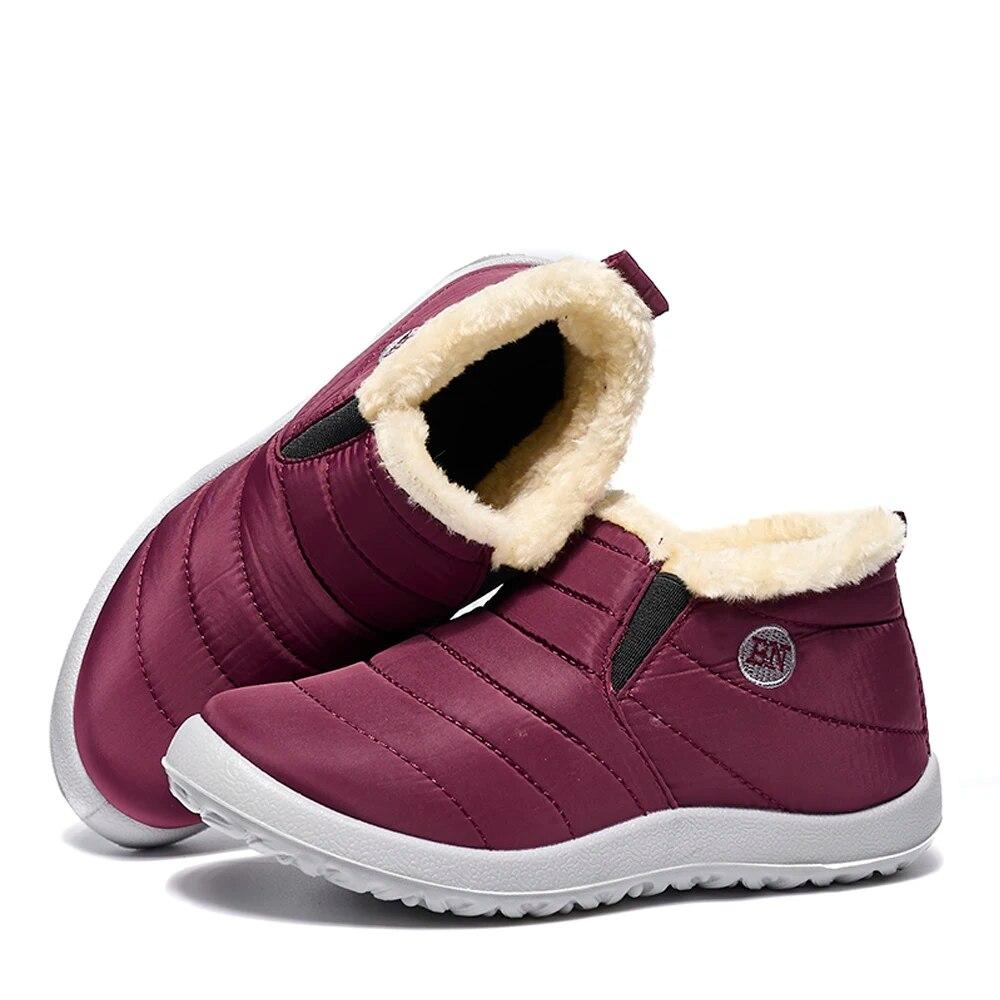 Winter Women Boots Waterproof Snow Boots Causal Ankel Boots Plus Size Women Warm Fur Cotton Plush Shoes