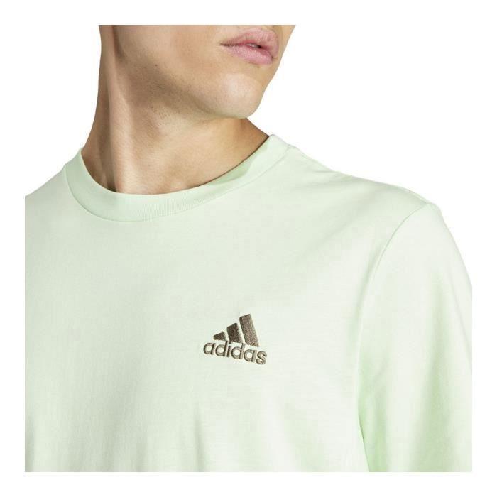 T-shirt - ADIDAS - Sl Sj Tee S IS1315 - Vert - Manches courtes - Col classique