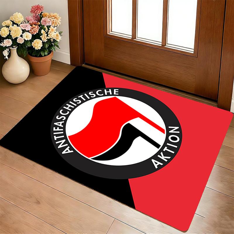 Antifaschistische Aktion Wohnzimmer Rutschfester Teppich Weicher Teppich Für Schlafzimmer Spielzimmer Sofaecke Büro Heimdekoration Fußmatte Weihnachtsgeschenk C9261072