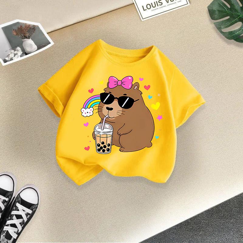 Children's Casual Short-sleeved T-shirt - Summer Girls' And Boys' Fashionable And Cute T-shirt